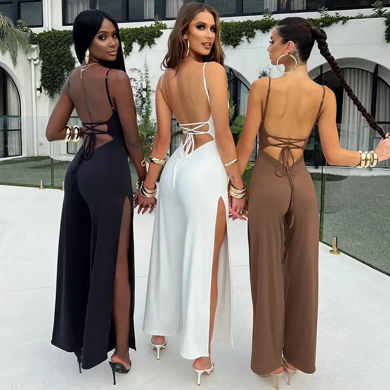 Elegant Women's Strapless Jumpsuit